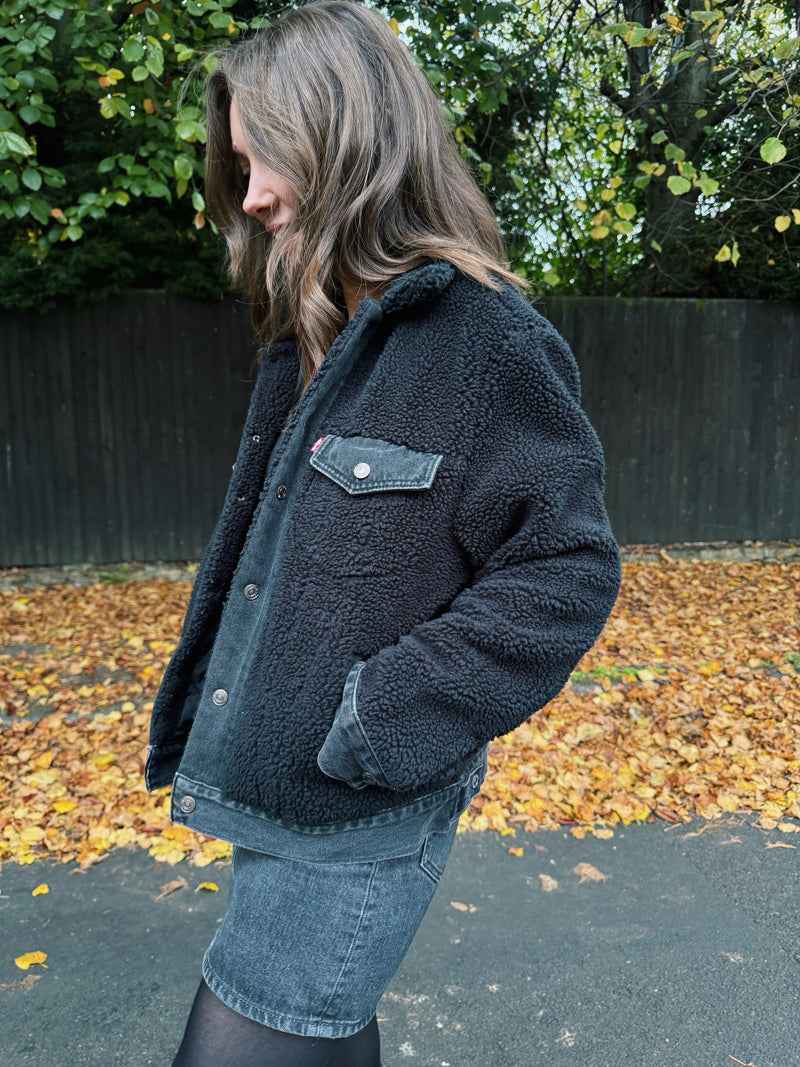 Levis Teddy Borg Fleece Trucker Jacket