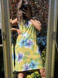 Vintage 90s Floral Patterned Strap Dress