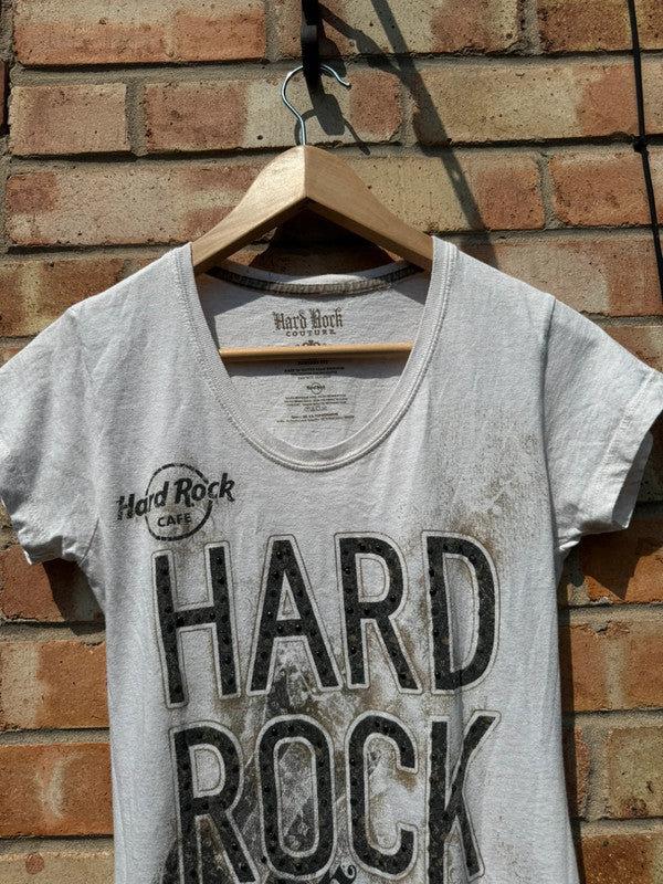 Hard Rock Cafe Couture Ibiza Baby Tee T-shirt Vintage Y2K