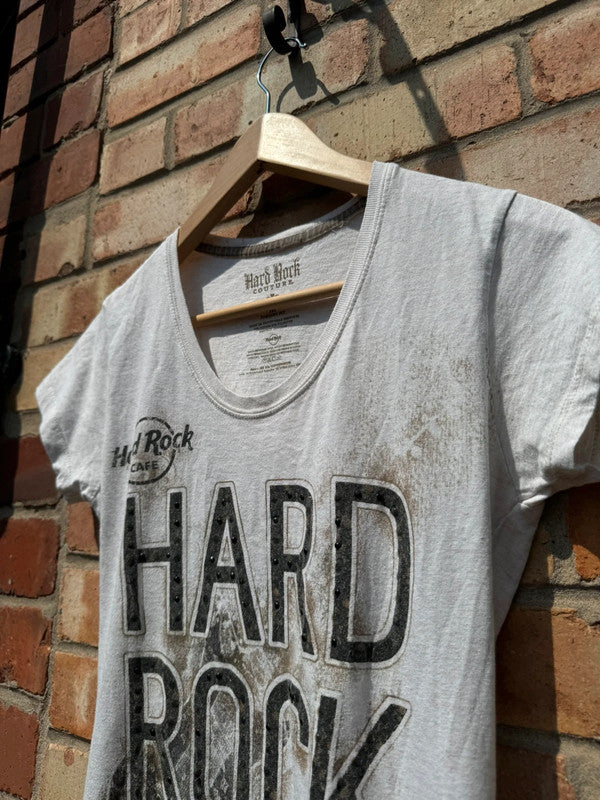 Hard Rock Cafe Couture Ibiza Baby Tee T-shirt Vintage Y2K