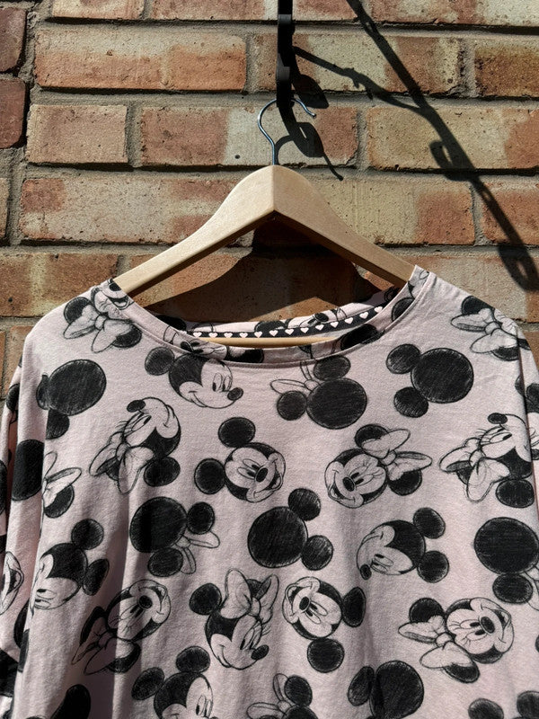 Disney Mickey and Minnie Mouse Crop Top