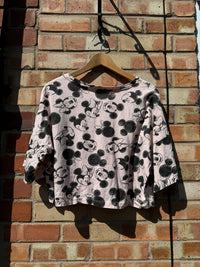 Disney Mickey and Minnie Mouse Crop Top