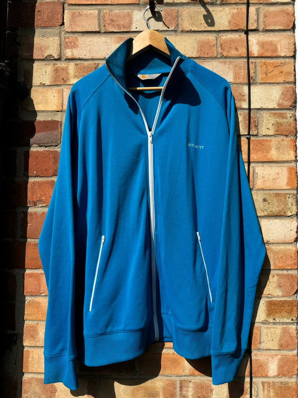 Carharrt Track Top Jacket Blue Vintage