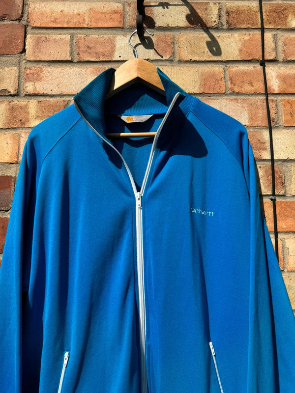 Carharrt Track Top Jacket Blue Vintage