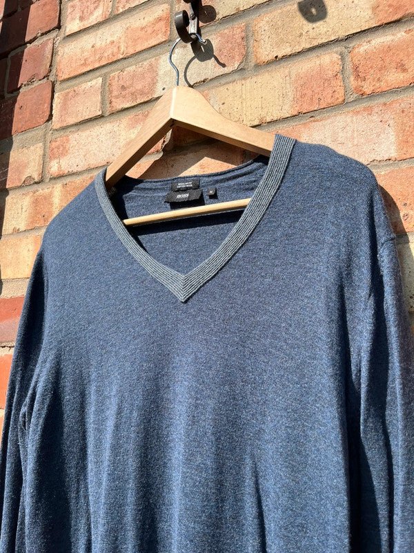 Hugo Boss V Neck Knitted Jumper