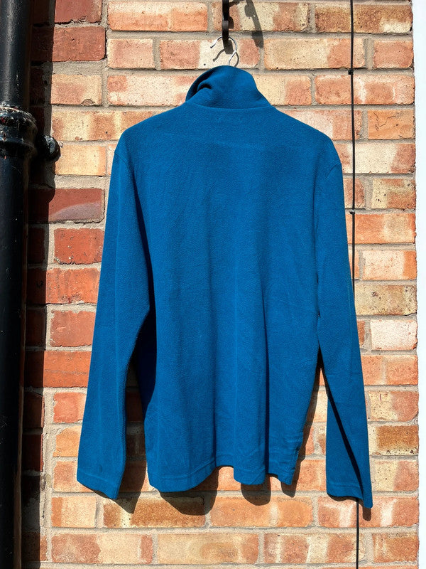 Vintage 1/4 Zip Fleece Top Blue