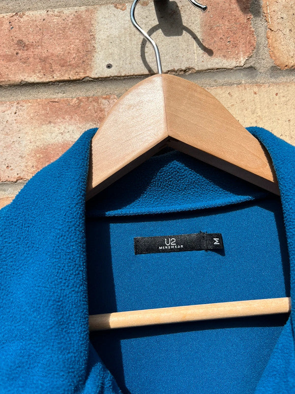 Vintage 1/4 Zip Fleece Top Blue