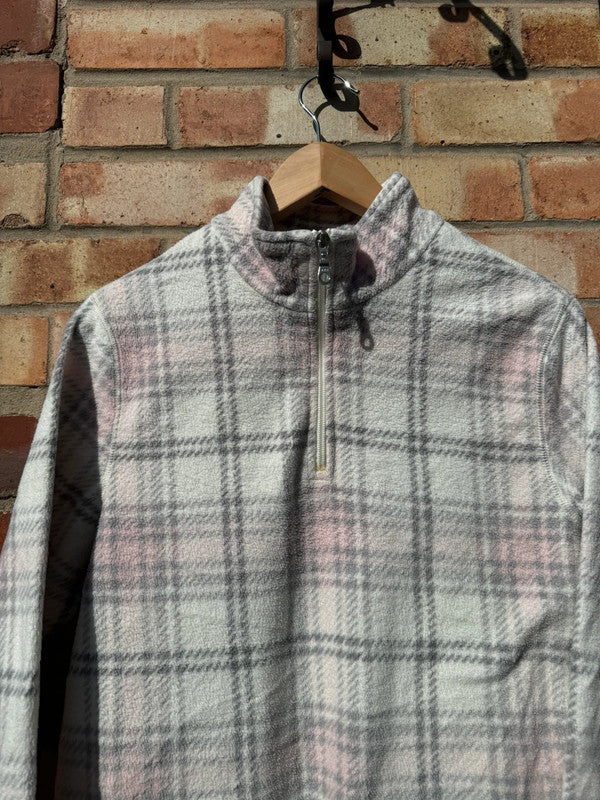 Vintage Checked 1/4 Zip Fleece