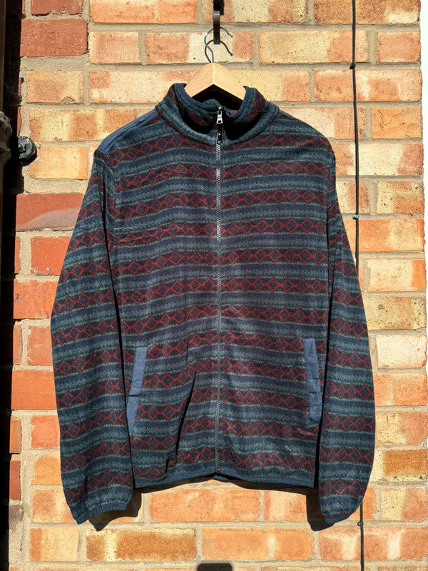 Patterned Zip Up Fleece