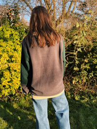 Colour Block Fleece Sweatshirt