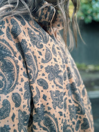 Paisley Patterned 1/4 Zip Fleece