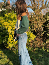 Colour Block Fleece Sweatshirt