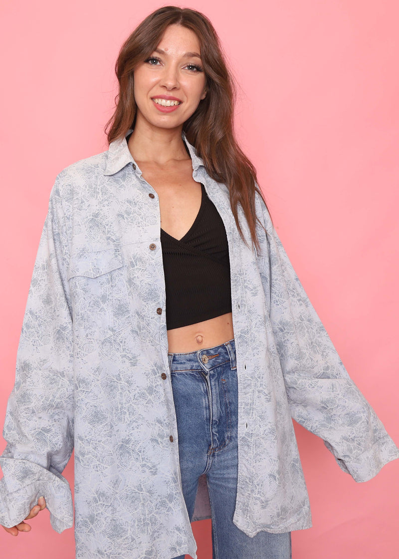 Lee Cooper Vintage Patterned Long Sleeve Shirt