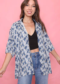 Columbia Vintage Patterned Short Sleeve Shirt
