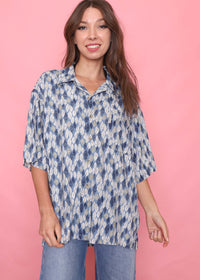 Columbia Vintage Patterned Short Sleeve Shirt