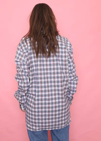 Vintage Check Patterned Long Sleeve Shirt