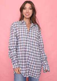 Vintage Check Patterned Long Sleeve Shirt