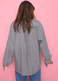 Vintage Patterned Long Sleeve Shirt
