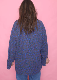 Vintage Patterned Long Sleeve Shirt