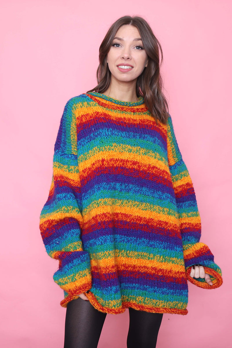 Multi coloured cheap knitted jumper