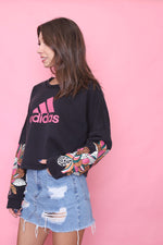 Adidas Cropped Sweatshirt Y2K