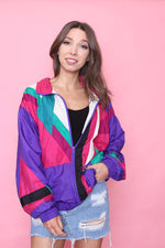 Vintage Multi Colour Festival Shell Jacket