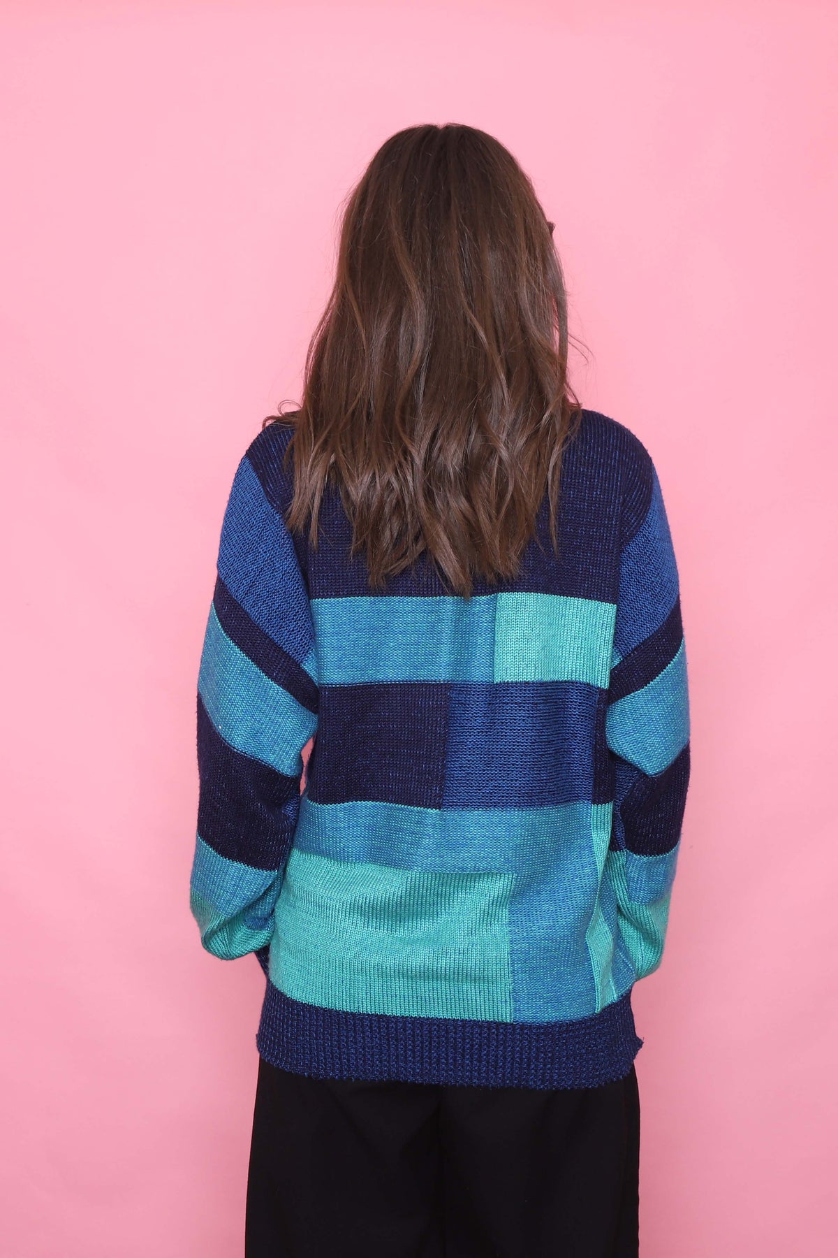 Vintage Patterned Knitted Jumper