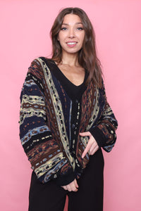 Tundra Vintage Patterned Knitted Cardigan