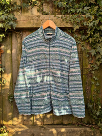 L.L Bean Vintage Patterned Full Zip Fleece