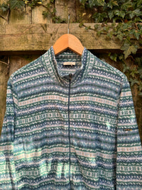 L.L Bean Vintage Patterned Full Zip Fleece