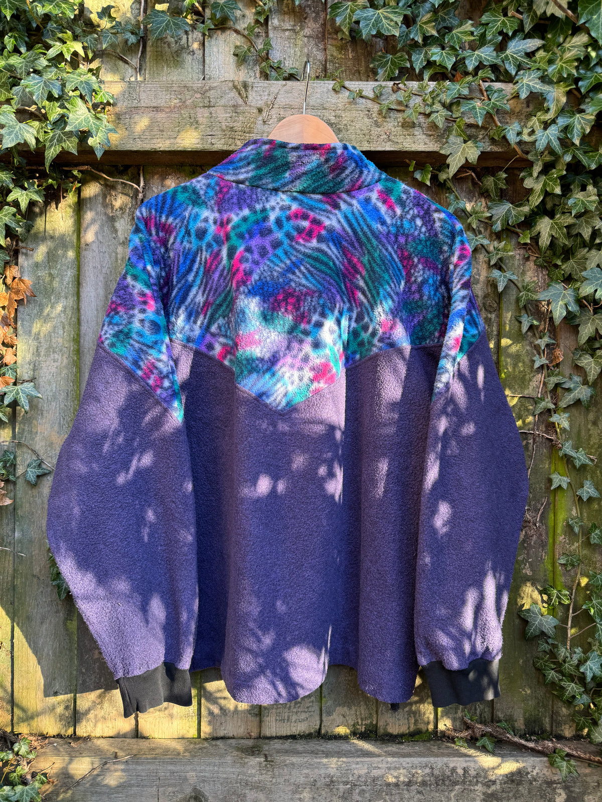 Vintage Patterned 1/4 Zip Fleece