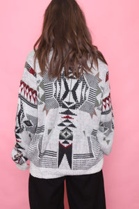 Vintage Patterned Knitted Jumper