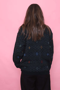 St Michael Vintage Patterned Knitted Jumper