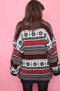 St John's Bay Vintage Patterned Knitted Jumper