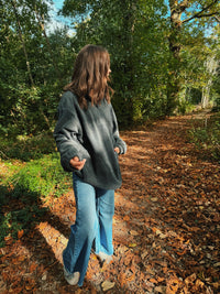 Cosy Charcoal Grey 1/4 Zip Fleece Jacket Unisex