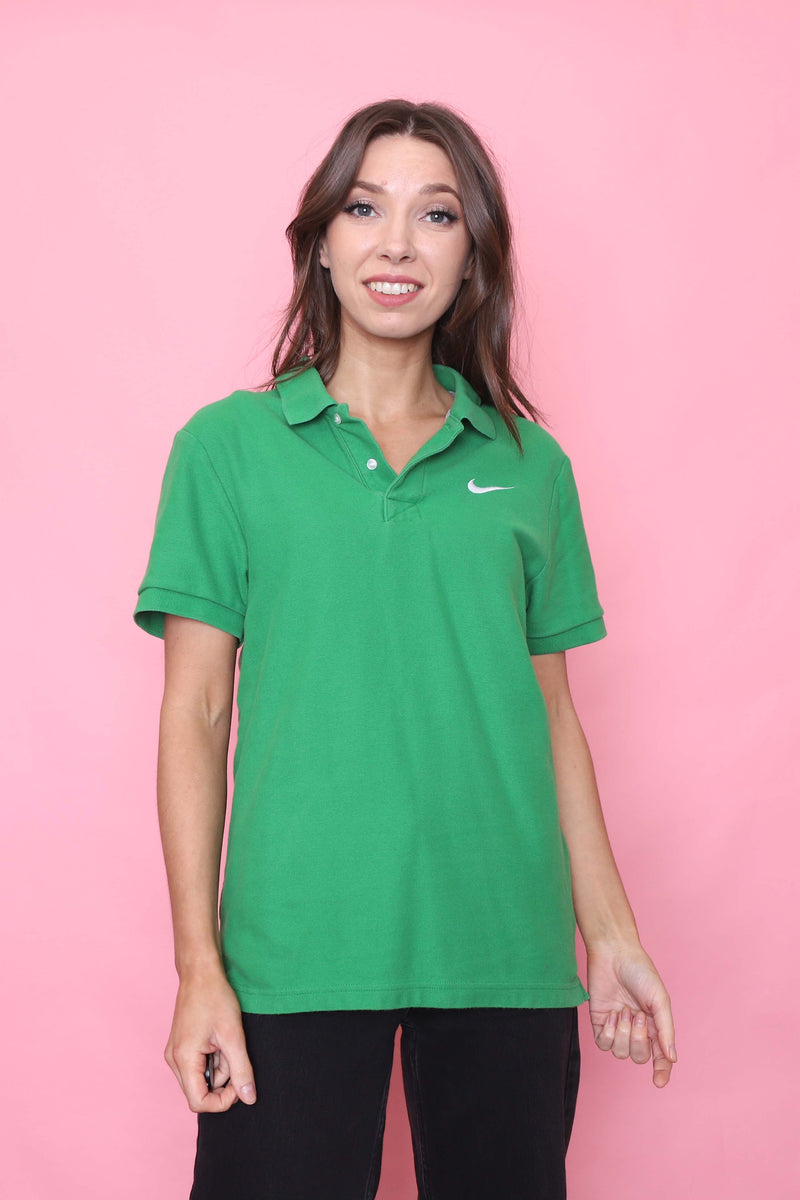 Nike Embroidered 1/4 Button T-shirt