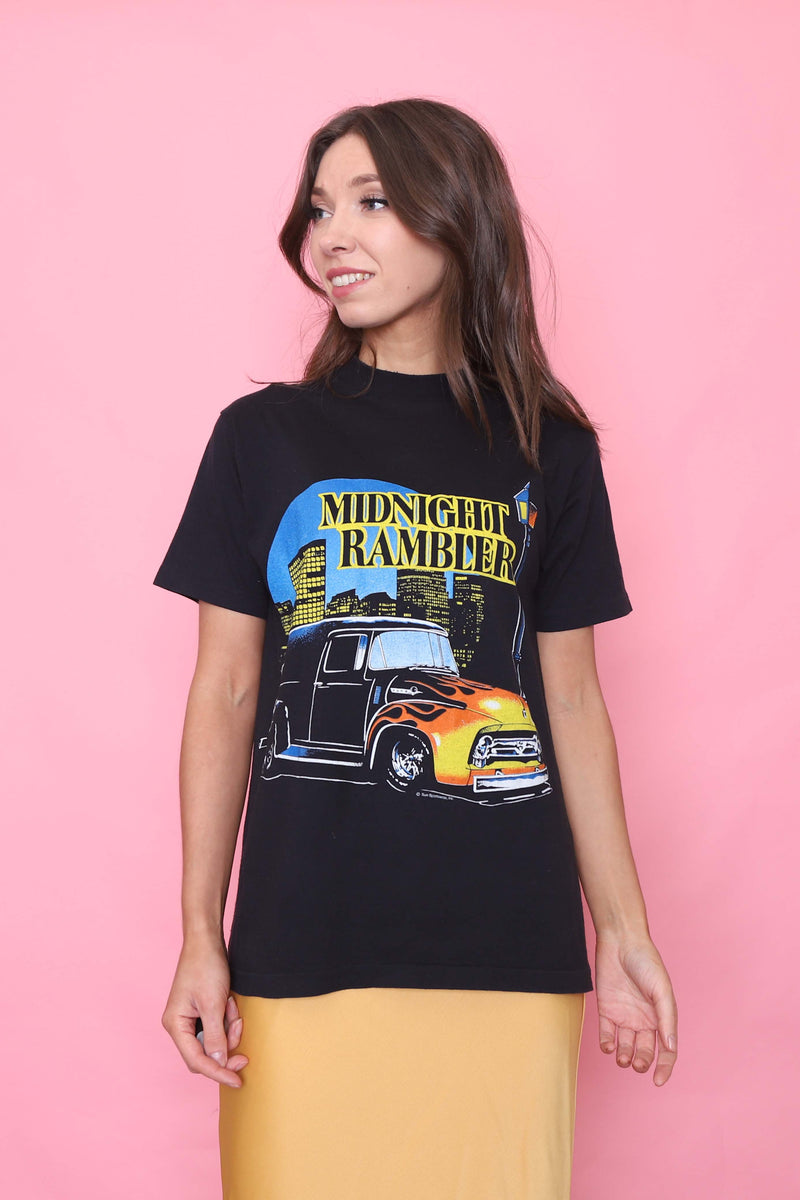 Vintage Graphic Print Midnight Rambler T-shirt