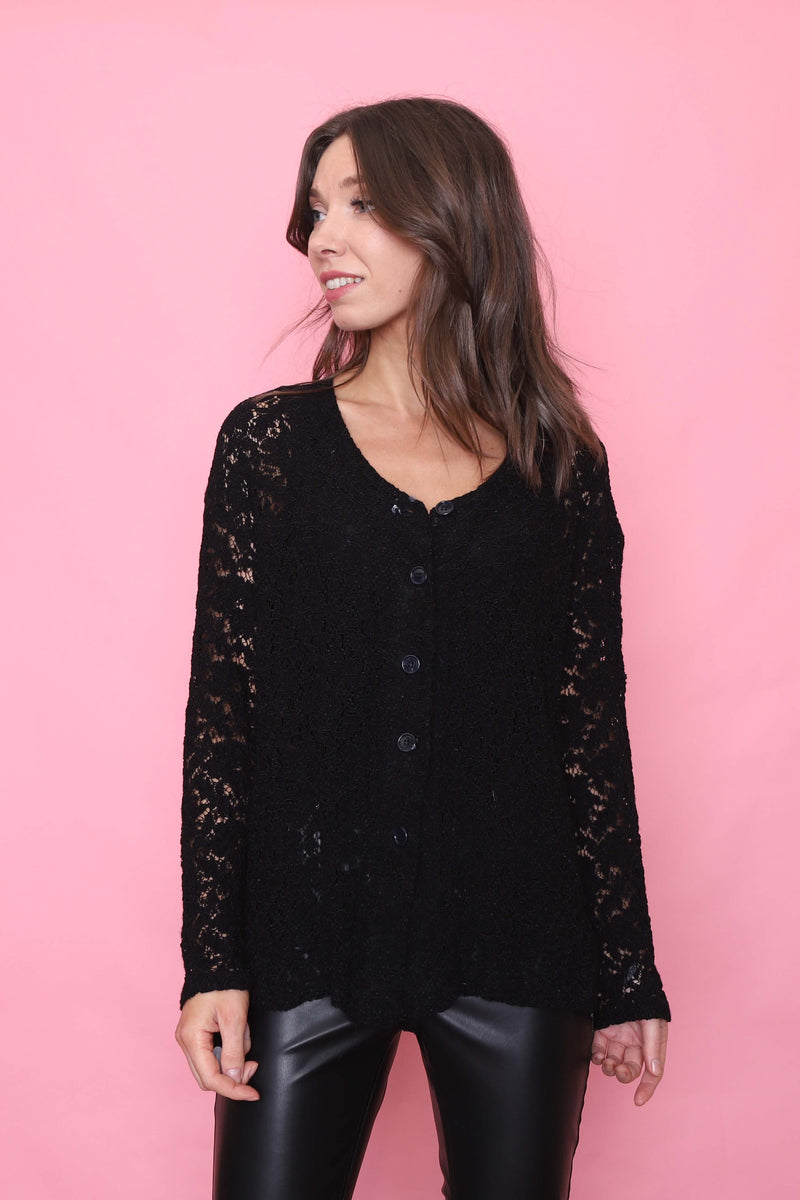 Vintage Long Sleeve Lacey Blouse